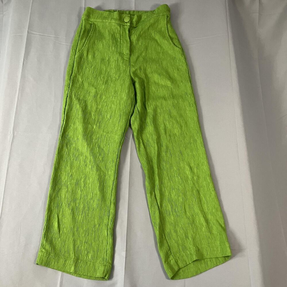 Ciao Lucia Lime Green Wide Leg Pants
